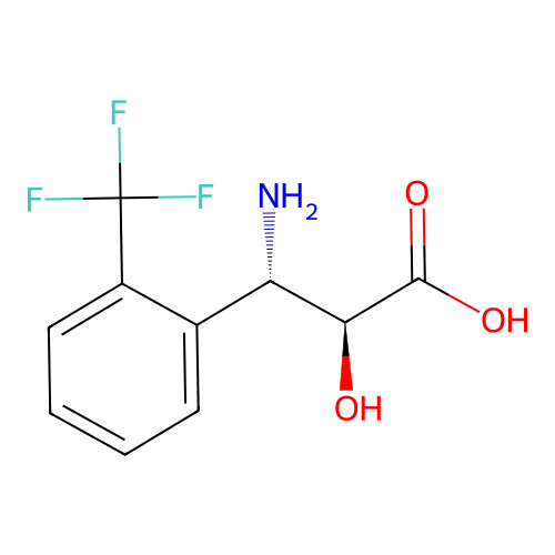 (2S,3S)-3-Amino-2-hydroxy-3-(2-(trifluoromethyl)phenyl)propanoic acid structure