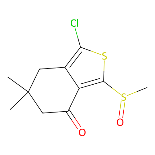 1-Chloro-6,6-dimethyl-3-methylsulfinyl-5,7-dihydro-2-benzothiophen-4-one structure