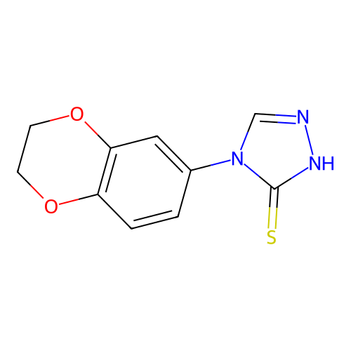 4-(3,4-Ethylenedioxyphenyl)-4H-1,2,4-triazole-3-thiol structure