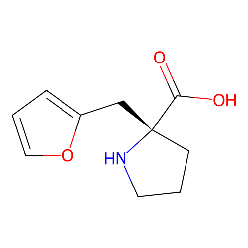 (R)-alpha-(2-furanylmethyl)-proline structure
