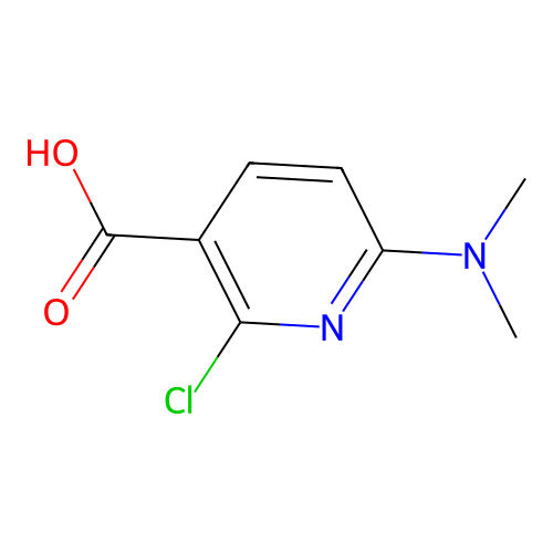2-Chloro-6-(dimethylamino)pyridine-3-carboxylic acid structure