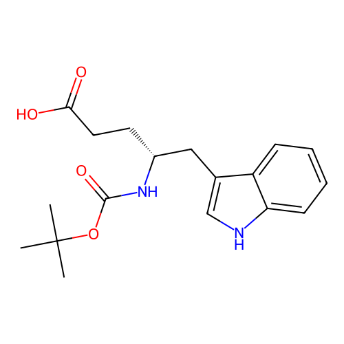 (R)-Boc-4-amino-5-(1H-indol-3-YL)-pentanoic acid structure