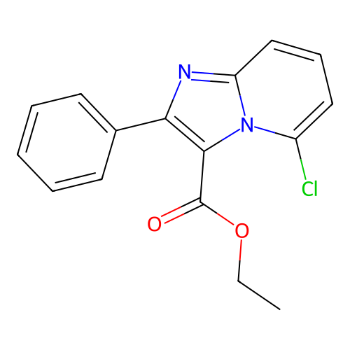 Ethyl 5-chloro-2-phenylimidazo[1,2-a]pyridine-3-carboxylate structure