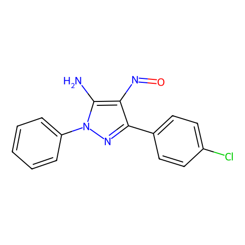 3-(4-Chlorophenyl)-4-nitroso-1-phenyl-1H-pyrazol-5-amine structure