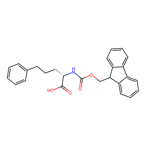 (S)-2-((((9H-Fluoren-9-yl)methoxy)carbonyl)amino)-5-phenylpentanoic acid structure