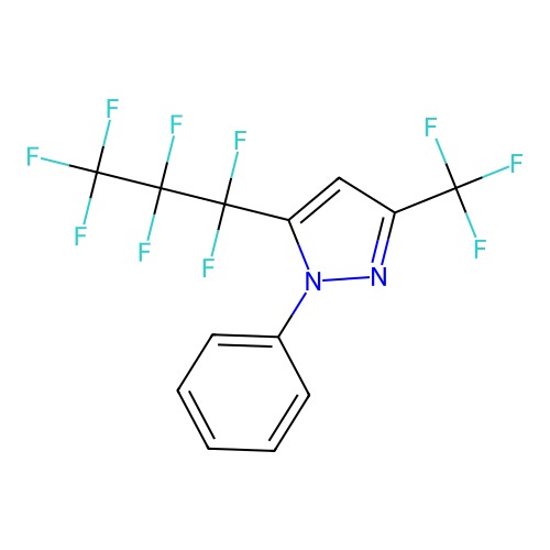 5-(1,1,2,2,3,3,3-Heptafluoropropyl)-1-phenyl-3-(trifluoromethyl)pyrazole structure