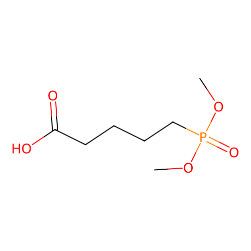 5-dimethoxyphosphorylpentanoic Acid structure