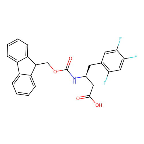 Fmoc-(S)-3-Amino-4-(2,4,5-trifluoro-phenyl)-butyric acid structure
