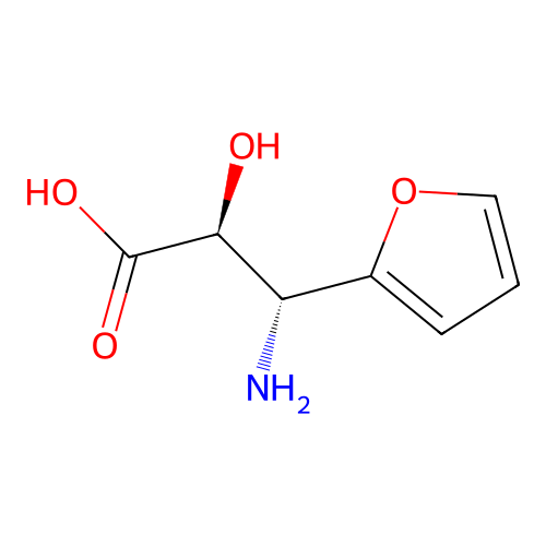 (2S,3R)-3-amino-3-(furan-2-yl)-2-hydroxypropanoic acid structure