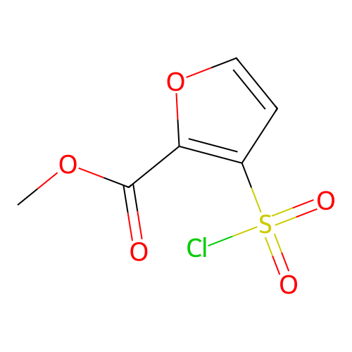 Methyl 3-(chlorosulfonyl)furan-2-carboxylate structure