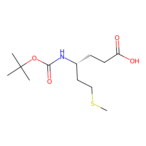 (R)-Boc-4-amino-6-methylthio-hexanoic acid structure