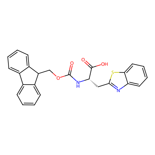 Fmoc-beta-(benzothiazol-2-YL)-L-alanine structure