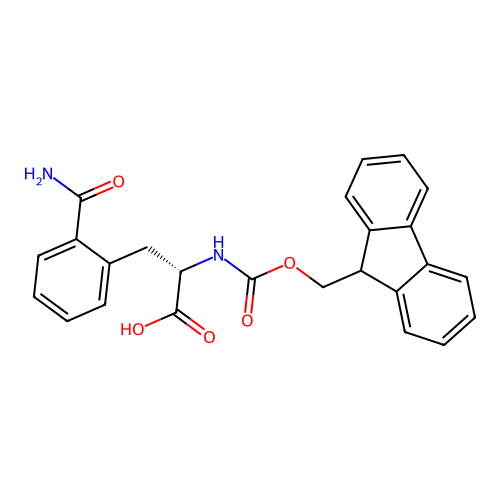 Fmoc-L-2-Carbamoylphenylalanine structure