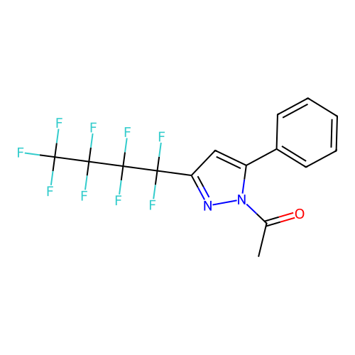 1-[3-(1,1,2,2,3,3,4,4,4-Nonafluorobutyl)-5-phenylpyrazol-1-yl]ethanone structure