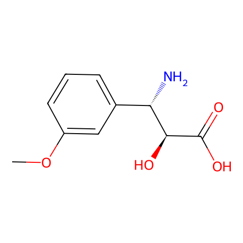 (2S,3S)-3-amino-2-hydroxy-3-(3-methoxyphenyl)propanoic acid structure