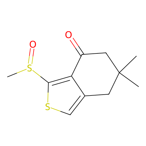 6,7-Dihydro-6,6-dimethyl-3-(methylsulfinyl)benzo[c]thiophen-4(5H)-one structure
