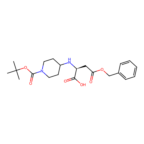 N-(1-Boc-piperidin-4-YL)-L-aspartic acid-4-benzyl ester structure