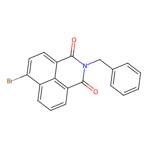 2-benzyl-6-bromo-1H-benzo[de]isoquinoline-1,3(2H)-dione structure