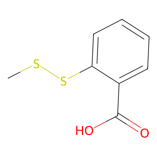 2-(甲基二硫基)苯甲酸 structure