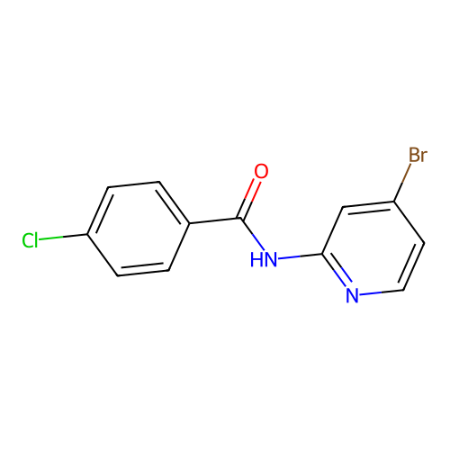 N-(4-bromopyridin-2-yl)-4-chlorobenzamide structure