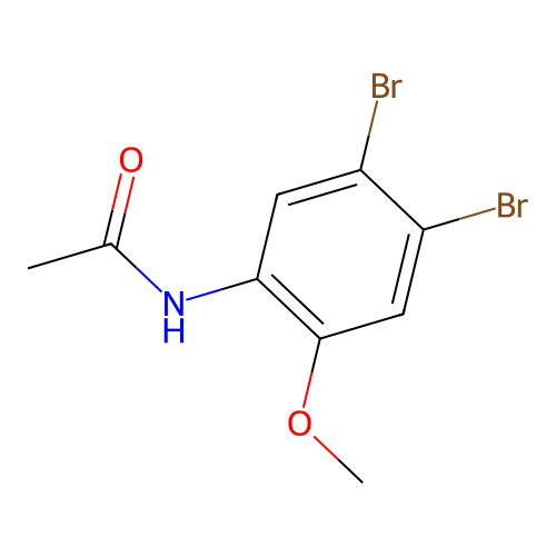 N-(4,5-dibromo-2-methoxyphenyl)acetamide structure