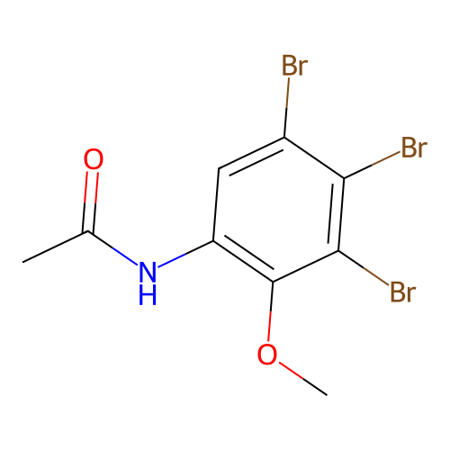 N-(3,4,5-tribromo-2-methoxyphenyl)acetamide structure