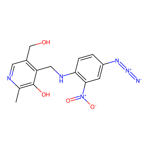 N-4-azido-2-nitrophenylpyridoxyl-5-phosphate structure