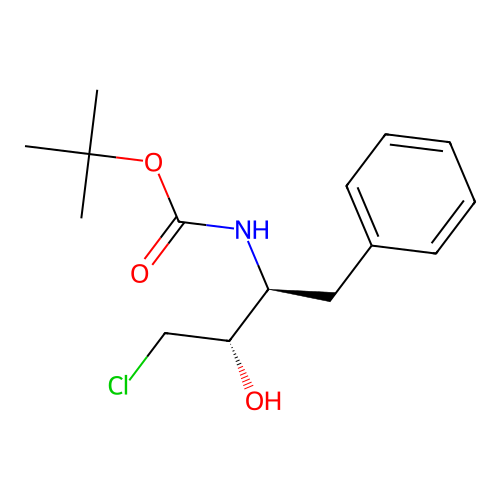 1,1-Dimethylethyl N-((1S,2S)-3-chloro-2-hydroxy-1-(phenylmethyl)propyl)carbamate structure