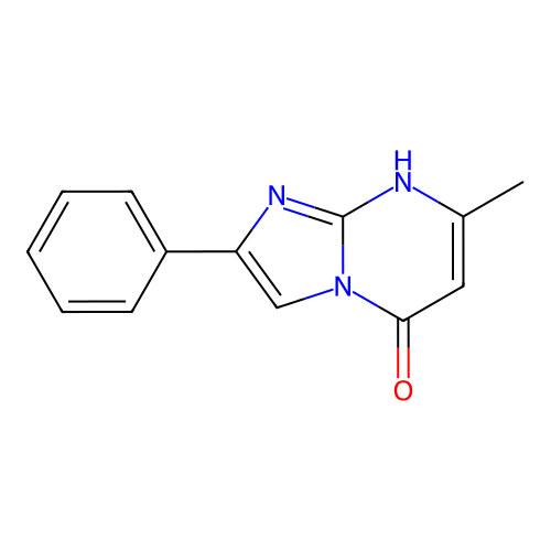 7-Methyl-2-phenylimidazo[1,2-a]pyrimidin-5-ol structure
