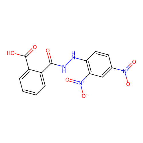 2-[(2,4-Dinitroanilino)carbamoyl]benzoic acid structure