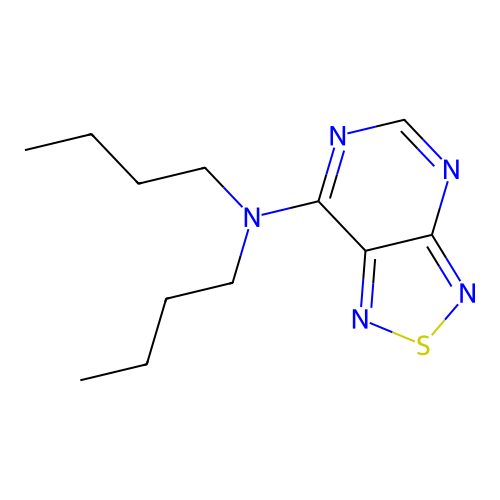 N,N-dibutyl-[1,2,5]thiadiazolo[3,4-d]pyrimidin-7-amine structure