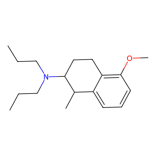 5-methoxy-1-methyl-N,N-dipropyl-1,2,3,4-tetrahydronaphthalen-2-amine structure