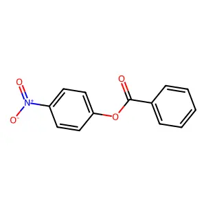 Benzoic acid, 4-nitrophenyl ester structure