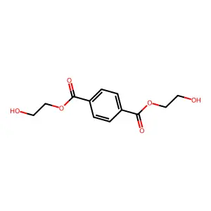 Bis(2-hydroxyethyl) terephthalate structure