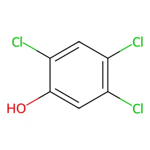 2,4,5-三氯苯酚 structure
