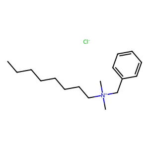 苄基二甲基辛基氯化铵 structure