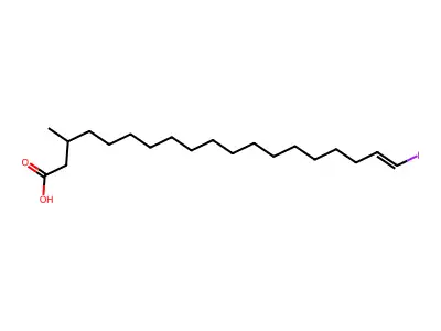 19-Iodo-3-methylnonadec-18-enoic acid structure
