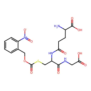 S-(2-nitrocarbobenzoxy)glutathione structure