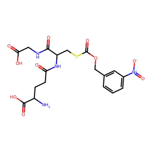 S-(3-nitrocarbobenzoxy)glutathione structure
