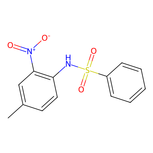 n-(4-Methyl-2-nitrophenyl)benzenesulfonamide structure