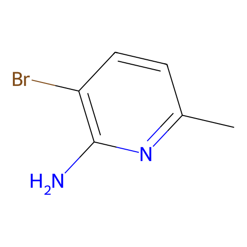 2-Amino-3-bromo-6-methylpyridine structure