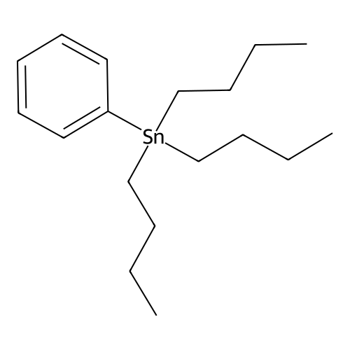 Tributylphenyltin structure