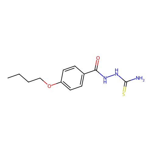 2-(4-Butoxybenzoyl)hydrazinecarbothioamide structure