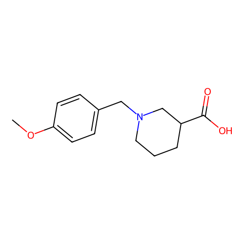 1-[(4-methoxyphenyl)methyl]piperidine-3-carboxylic Acid structure
