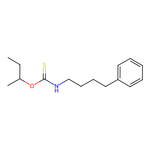 Carbamothioic acid, (4-phenylbutyl)-, S-butyl ester structure