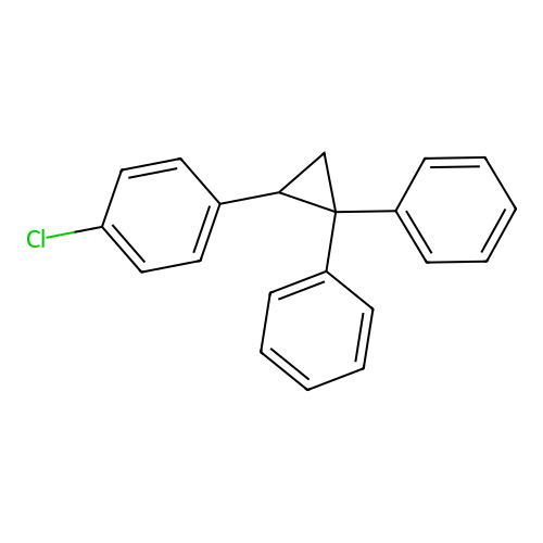 Benzene, 1-chloro-4-(2,2-diphenylcyclopropyl)- structure