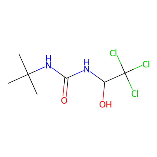1-Tert-butyl-3-(2,2,2-trichloro-1-hydroxyethyl)urea structure