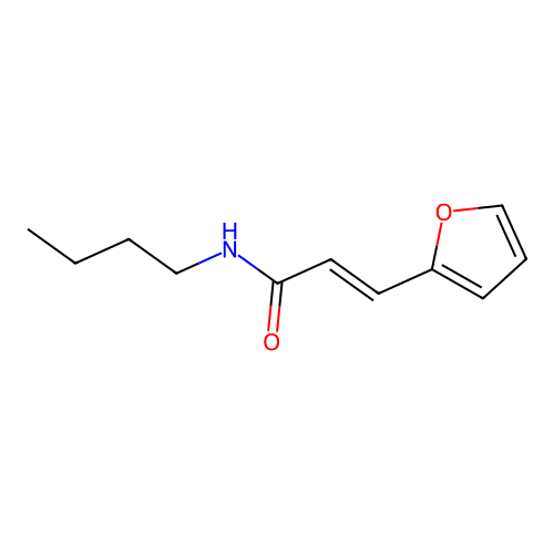 (E)-N-butyl-3-(furan-2-yl)prop-2-enamide structure
