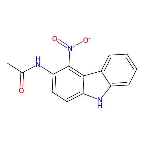 4-Nitro-3-acetamidocarbazole structure