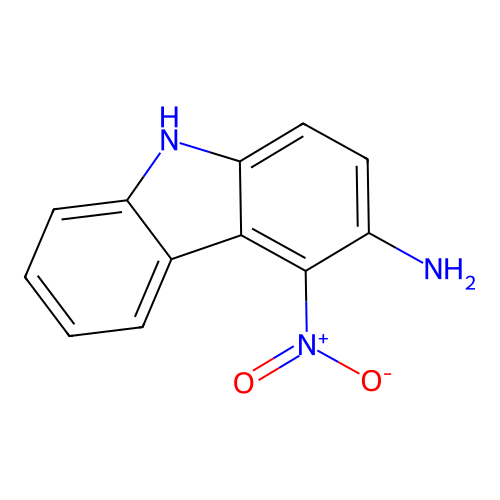 4-Nitro-9H-carbazol-3-amine structure